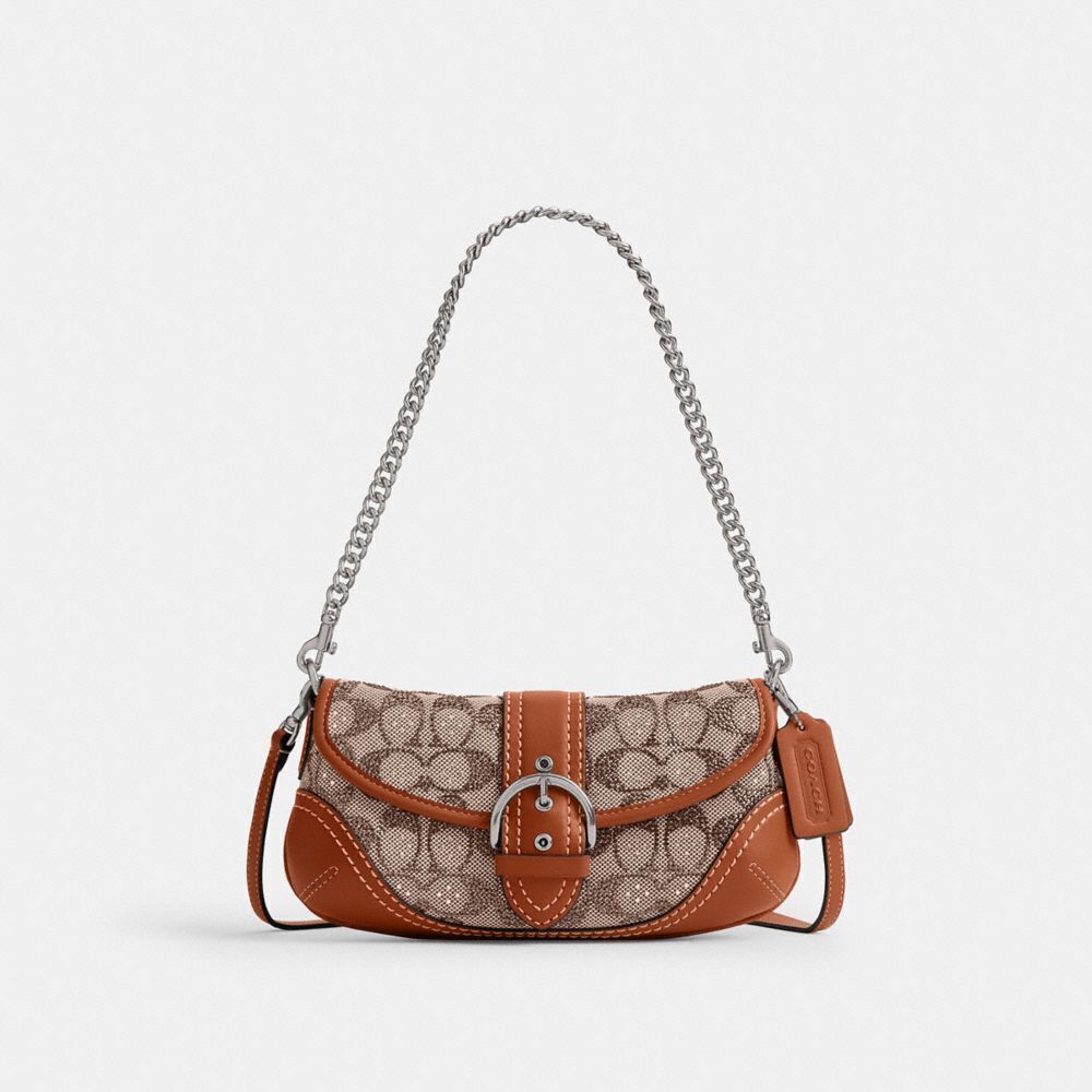 Coach Soho Bag 25 In Crystal Signature Jacquard Purses